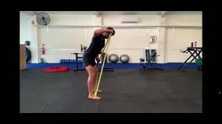 Slightly Hinged Over Alternating Lateral Raise demonstration
