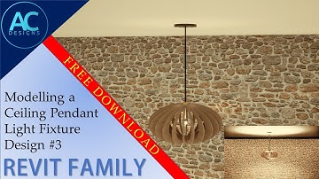 Modelling a Ceiling Pendant Light Fixture Design #3 in Revit | Revit Tutorial | Tips and Tricks
