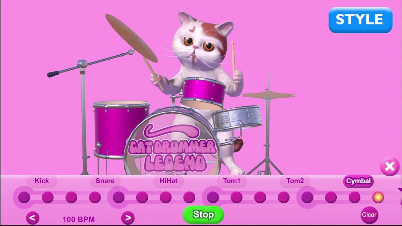 Cat Drummer Legend - the cute drum machine!