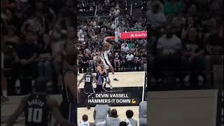 Devin Vassel Hammers it down  #nba #basketball #fyp #shorts