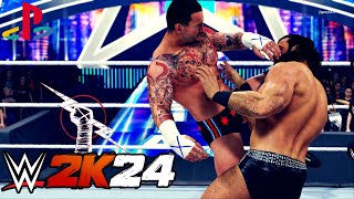 WWE 2k24: CM Punk vs Drew McIntyre - No Holds Barred Gameplay !