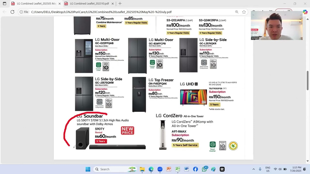 LG Sales Commission Calculation Presentation