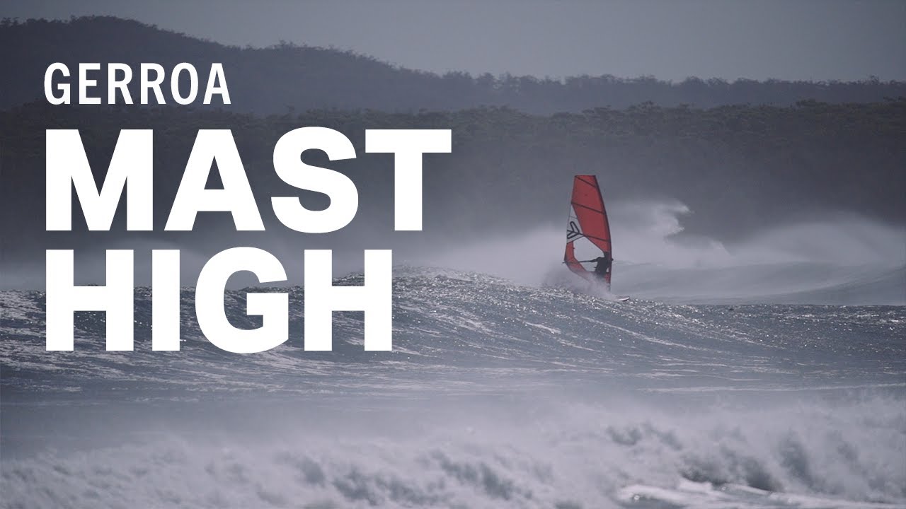 Windsurfing Gerroa Wave sailing in mast high surf YouTube