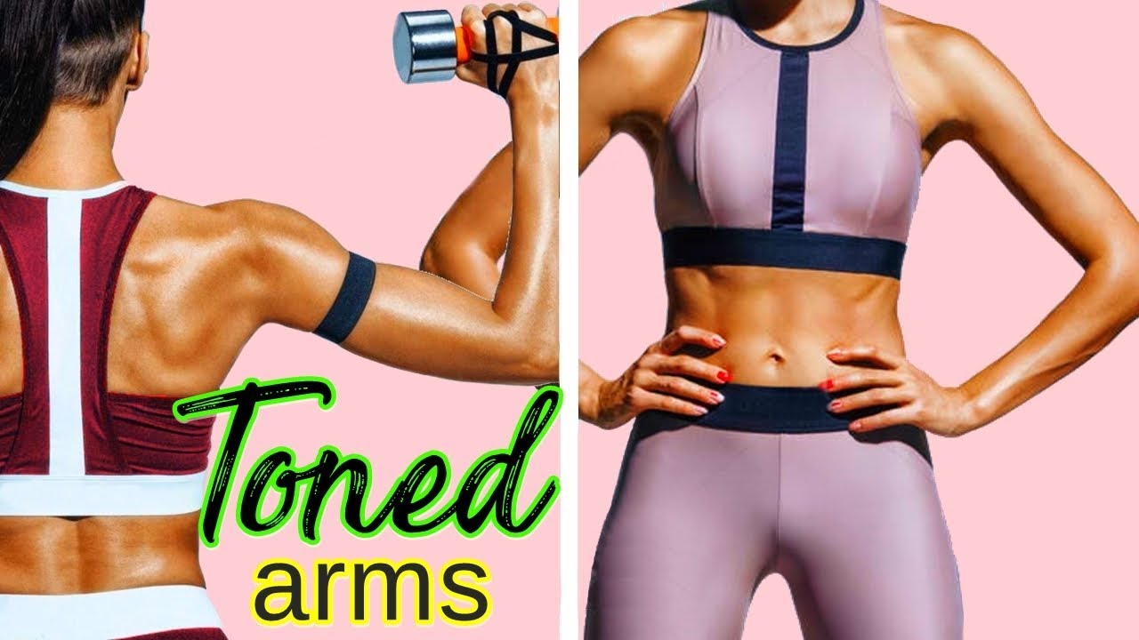 GET TONED ARMS 10 MINUTES  Weighted Arms Workout for Women- Upper Body,  Triceps (VERY Effective) 