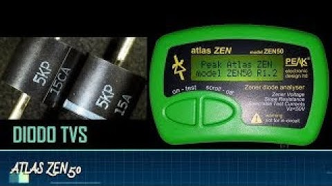 🔴 TVS DIODE, TRANSIENT VOLTAGE SUPPRESSOR, HOW TO MEASURE A PROTECTION DIODE WITH atlas ZEN 50