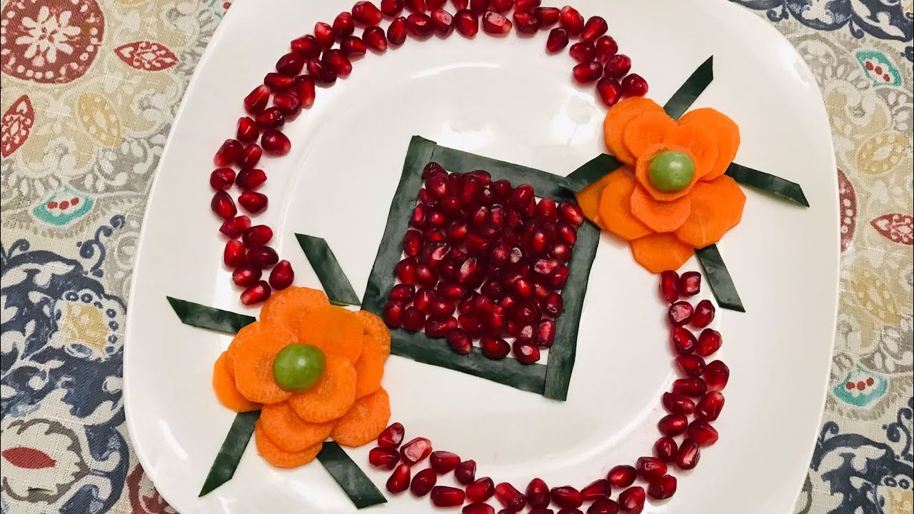 GAYE HOLUD ER FRUIT DECORATION/ BEAUTIFUL FRUIT DECORATION/ POMEGRANATE