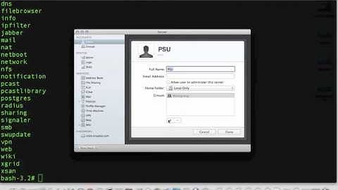 Creating Users and Groups in Lion Server