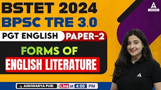 Bihar STET English Classes 2024 | Forms Of English Literature  | English By Aishwarya Puri