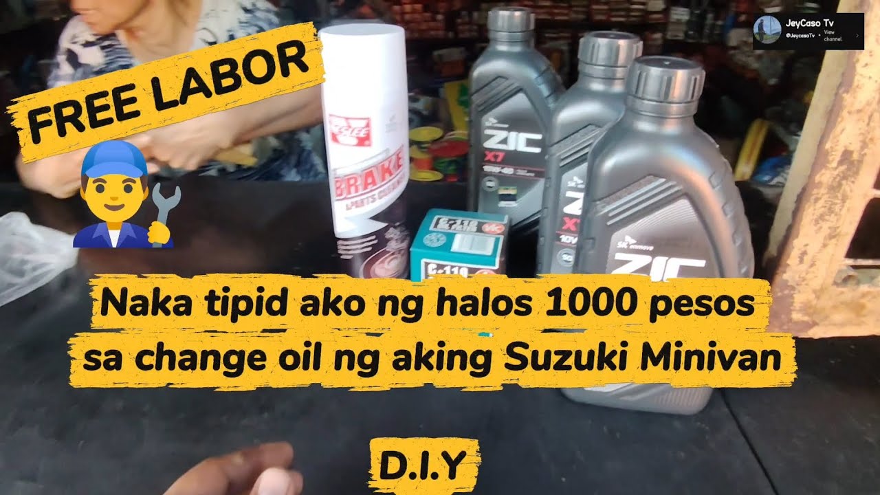 DIY CHANGE OIL FOR SUZUKI MINIVAN DA64V 