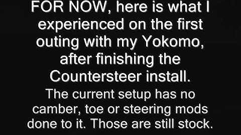 First test of my Yokomo MR4TC SD SSG with 244% Countersteer