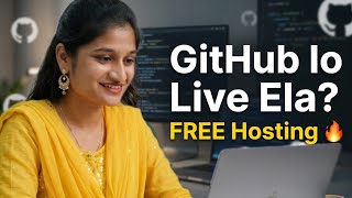 😱 2 Minutes lo Website Live on GitHub Pages | Step by Step Telugu