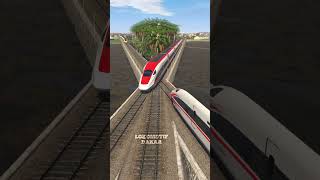 INSANE Fast Train Crossing.. Some Trains Even Fly! 😱🚆 #railroad #railway  #railtrack #train