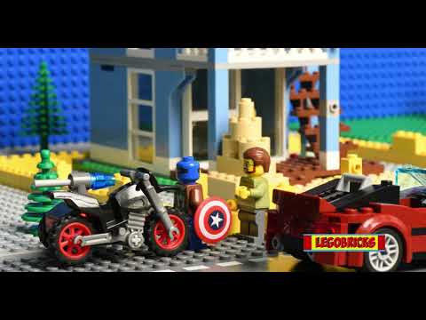Captain America saves the day | ST018 | Stop motion lego video | Lego Brick builder | Legobricks