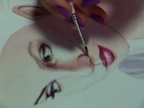 Watercolor Portrait Painting Demonstration by Kell...