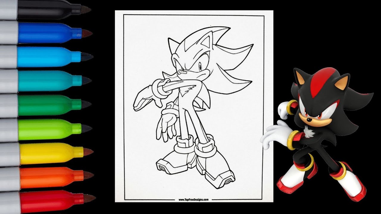 Shadow Sonic Coloring Challenge – Can You Keep Up? 🎉
