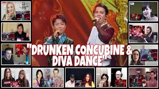 'DRUNKEN CONCUBINE & DIVA DANCE' BY DIMASH KUDAIBERGEN + LI YUGANG REACTION COMPILATION