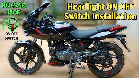 how to install headlight ON-OFF switch in pulsar 180F || without cutting any wire || #pulsar180F