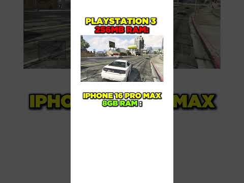 PLAYSTATION 3 256MB RAM VS IPHONE 16 PRO MAX 8GB RAM #pcbuild #pc #pcgaming #gamingpc #gpu #graphics