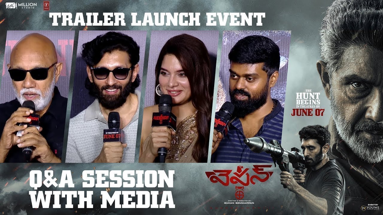 Weapon Movie Team Q&A Session with Media At Trailer Launch Event | Krantiarts