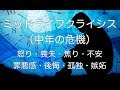 ミッドライフ・クライシス（中年の危機）とは？（怒り・恐れ・不安・虚無感・後悔・自己批判・他者批判など）