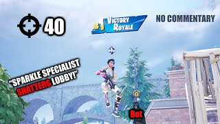 (NO COMMENTARY) 40 KILL SQUAD GAME!!! W/SPARKLE SPECIALIST! FORTNITE BATTLE ROYALE!!!