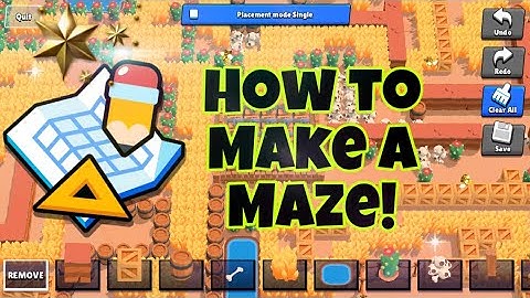 How to make Mazes using Map Maker | Brawl Stars