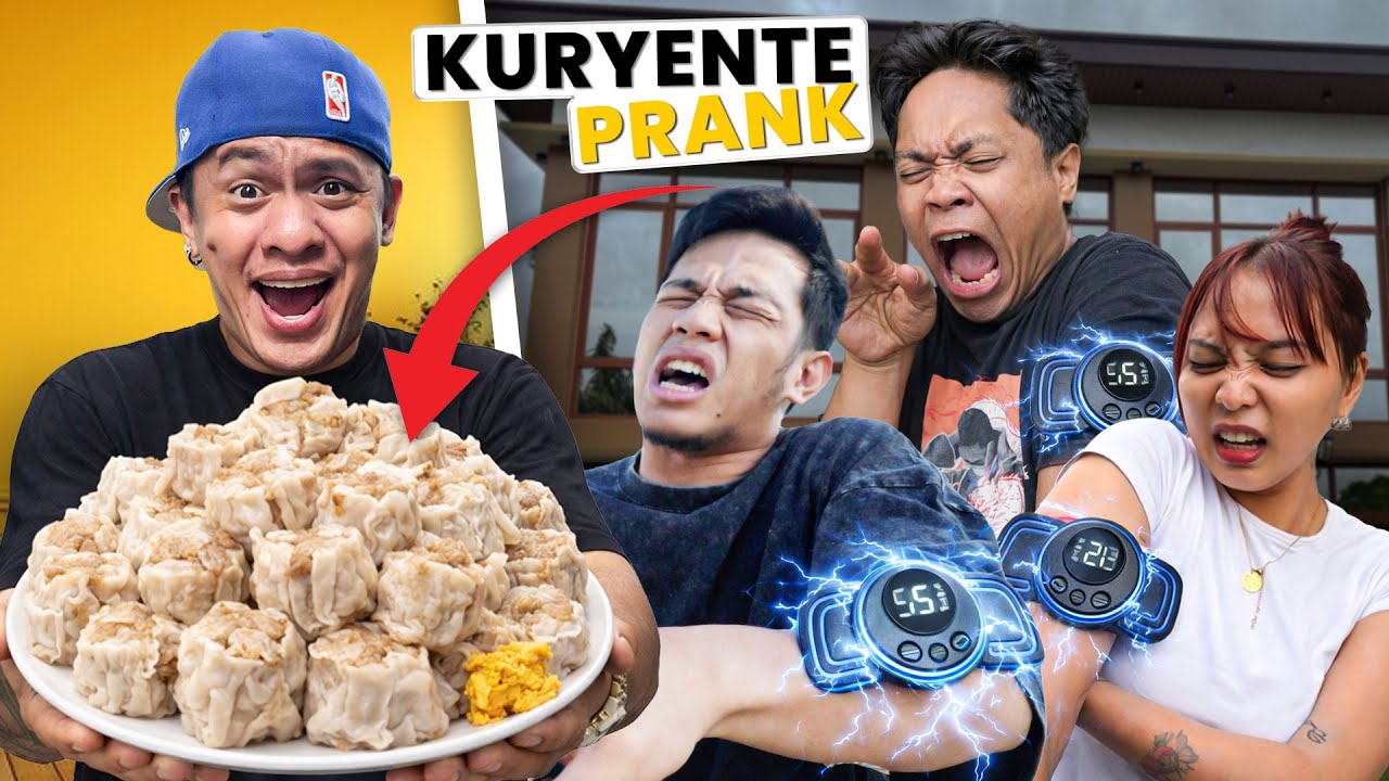 EATING FOOD with ELECTRIC MASSAGE CHALLENGE - NA KURYENTE!
