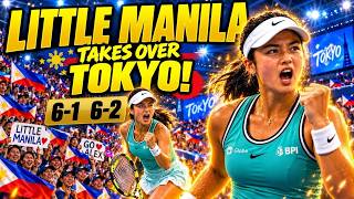 Information LITTLE MANILA ERUPTS IN TOKYO! Alex Eala DESTROYS Opponent 6-1, 6-2 in Front of Her Filipino Fans! Guide