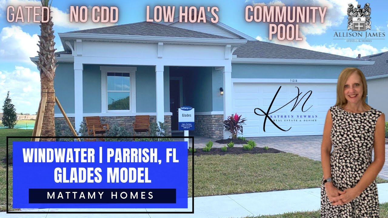 Parrish, FL New Windwater Community by Mattamy Homes Glades Model