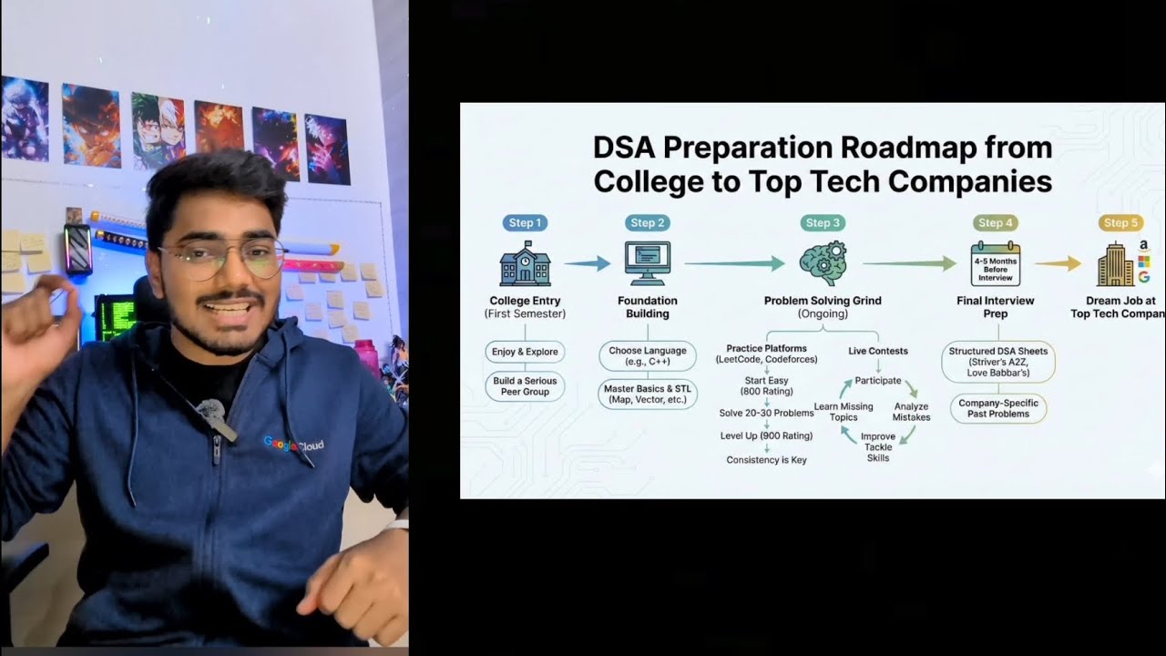 DSA Preparation Roadmap From College to Corporate. - YouTube