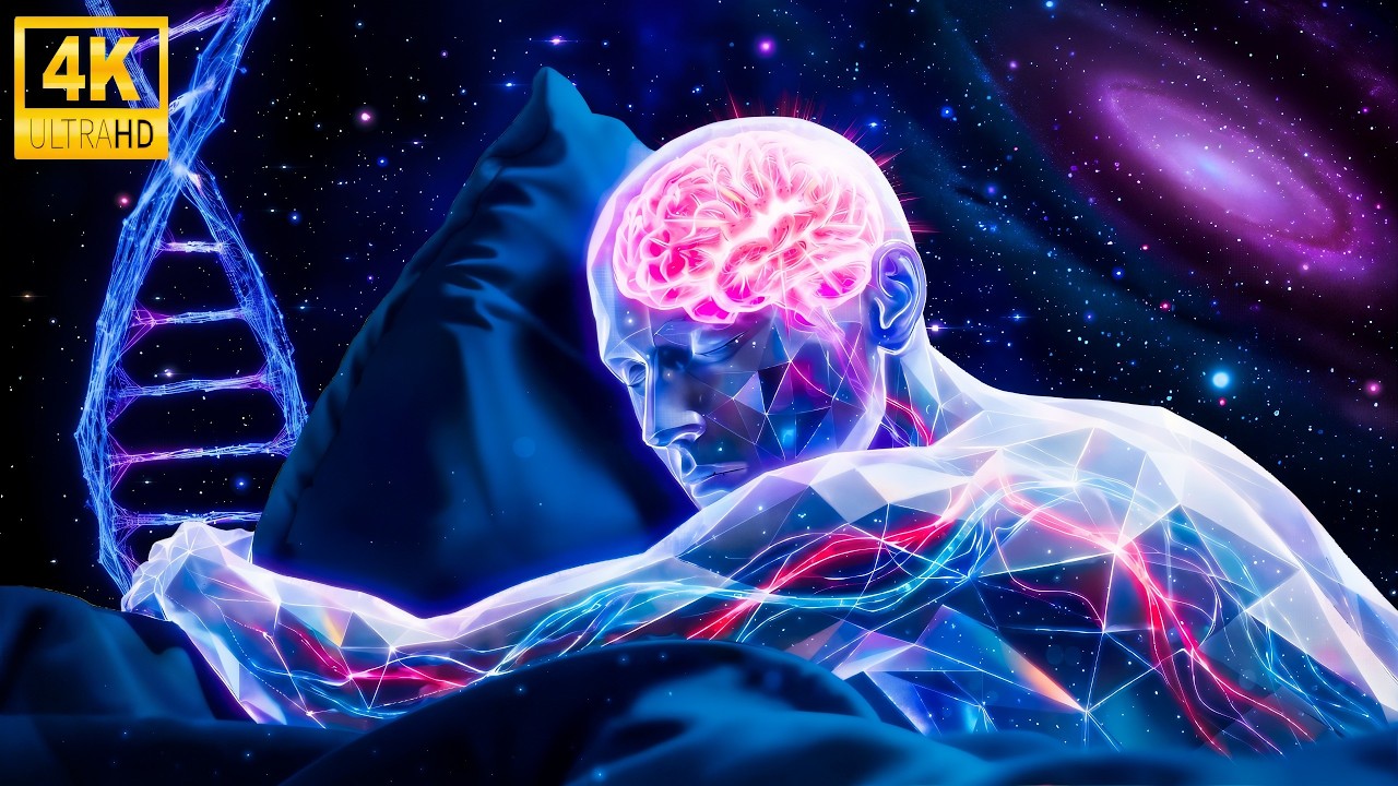 Массаж мозга во время сна, высвобождение мелатонина с частотой 528 Гц.