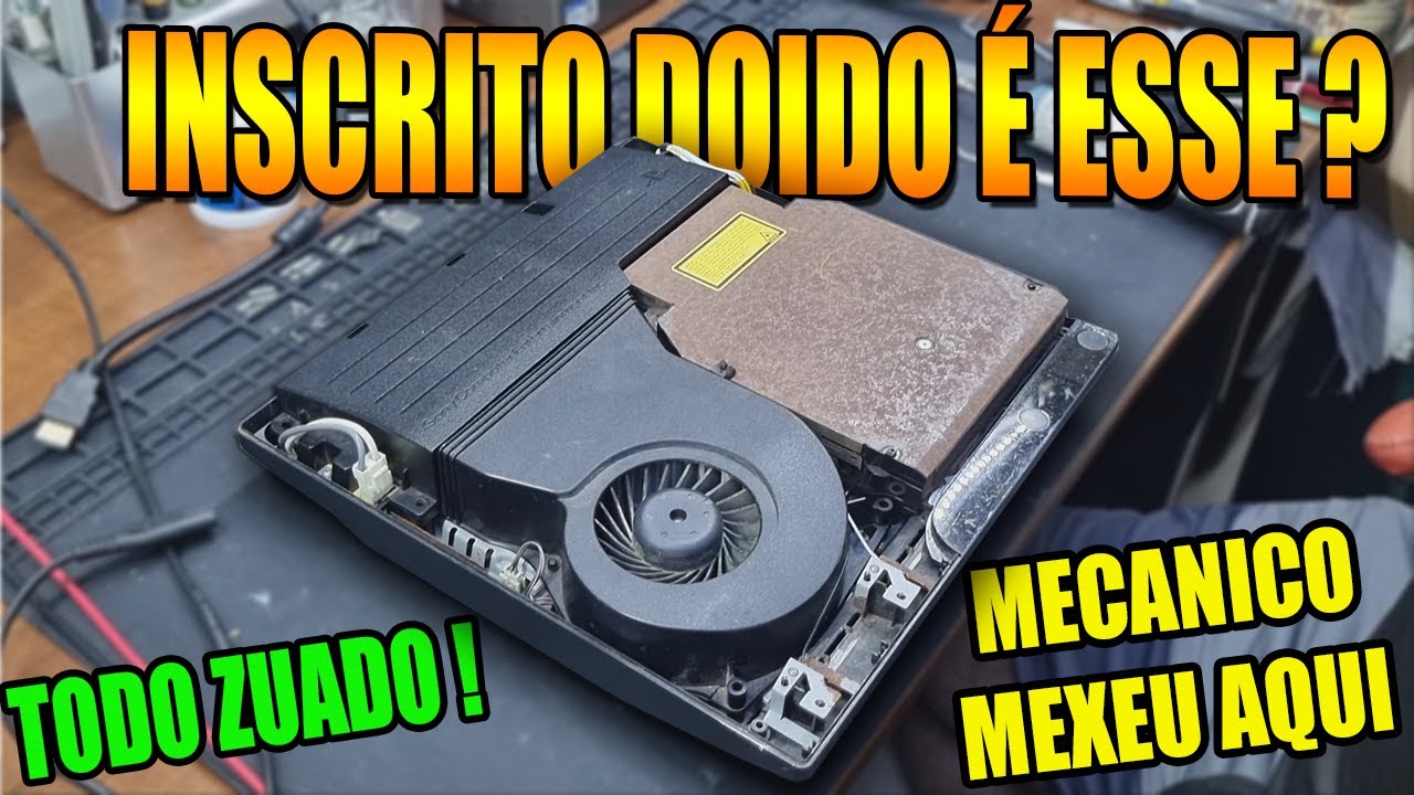 ESSE PS3 SLIM PARECE QUE PASSOU POR 20 ASSISTÊNCIA E O TÉCNICO VIU QUE TINHA ALGO ESTRANHO NELE !