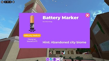 ROBLOX - NEW - How to get BATTERY MARKER BADGE in FIND THE MARKERS !