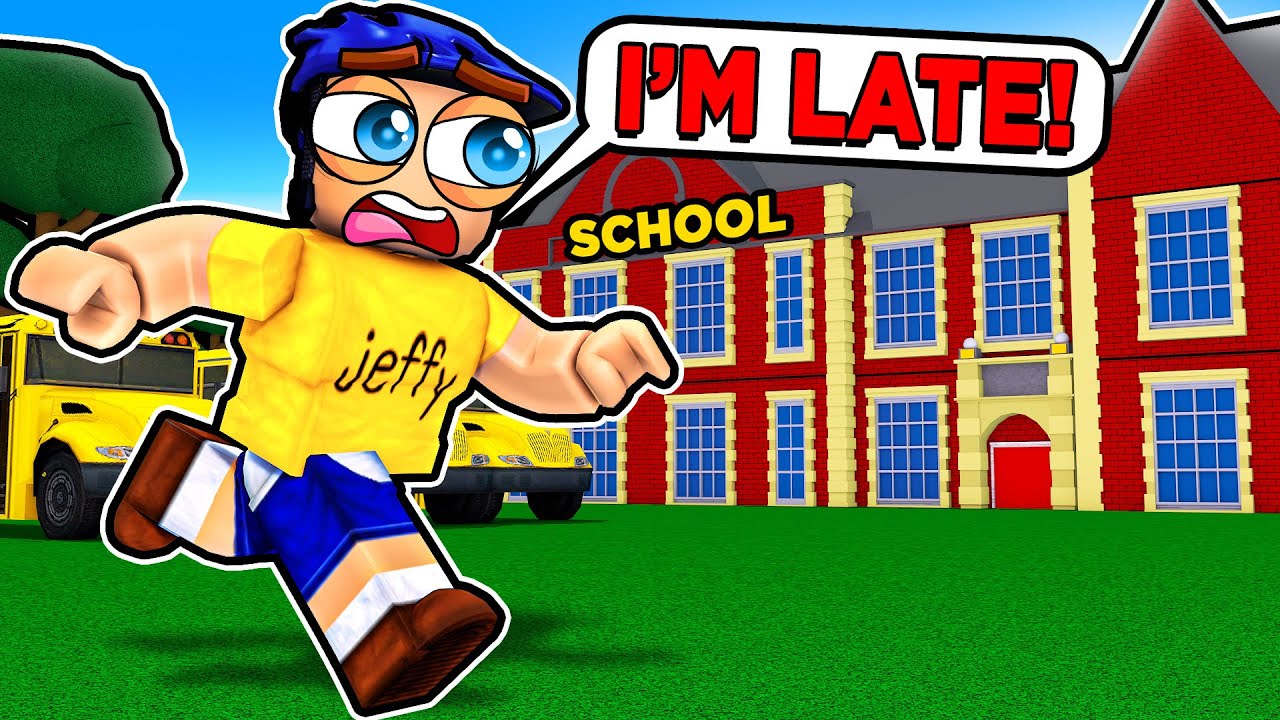 Jeffy Is LATE TO SCHOOL in Roblox!