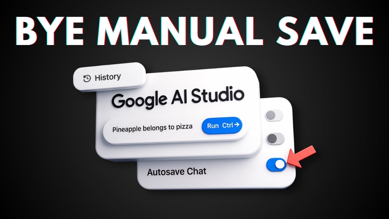 How to Enable AUTOSAVE Messages in Google AI Studio (just like Gemini ...