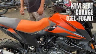 KTM Adv 390 2021 model Seat Change (GEL+FOAM). Touring made Easy!