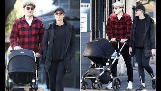Sylvia Jeffreys And Peter Stefanovic Take Sweet Four-Month-Old Son Oscar For A Stroll In Double Bay