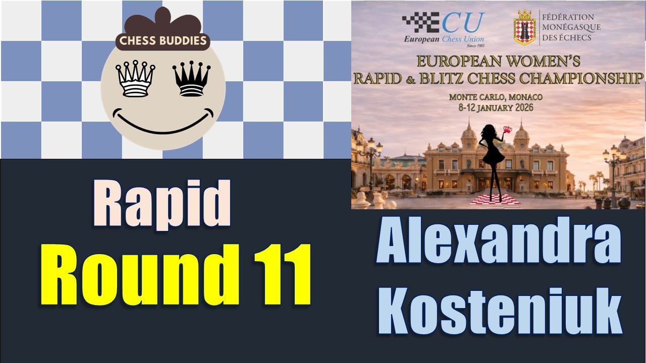 Nino Batsiashvili vs Alexandra Kosteniuk || European Women's Rapid Chess Championship 2026, Round 11