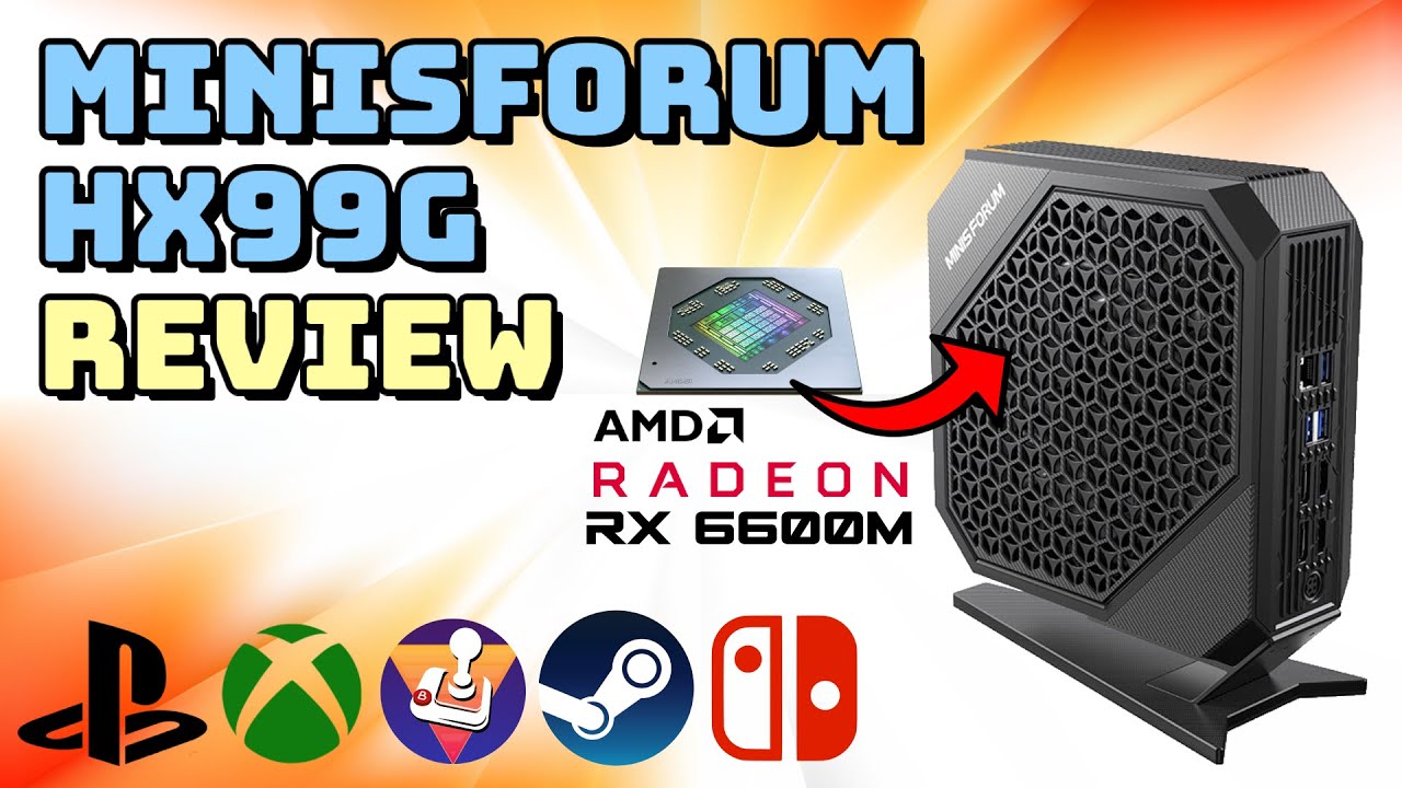  MINISFORUM Neptune HX99G Mini PC AMD Ryzen 9 6900HX 32GB DDR5  1TB SSD AMD Radeon RX 6600M Mini Gaming PC Wi-Fi 6E/BT5.2, 2xHDMI, 2X USB4  Port, 2X Slot PCIe/Sata SSD, 5X