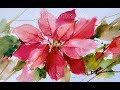 Watercolor/Aquarela -Demo - Poinsettia II