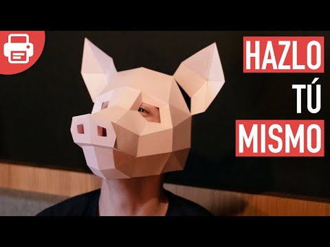 Mascara De Cerdo De Papel En 3d Plantillas Mascara De Cerdo De Papel En 3d Plantillas