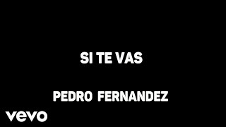 Miniatura de "Pedro Fernández - Si Te Vas (Karaoke)"