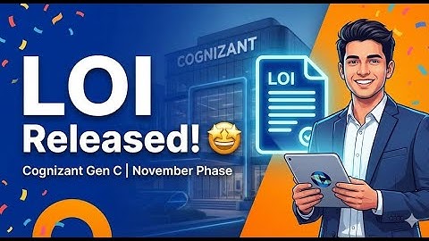LOI Released for Cognizant Gen C November phase🤩🤩❤️❤️| LOI | Cognizant | GURU TECH |