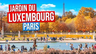 LUXEMBOURG GARDENS - PARIS in AUTUMN 4K
