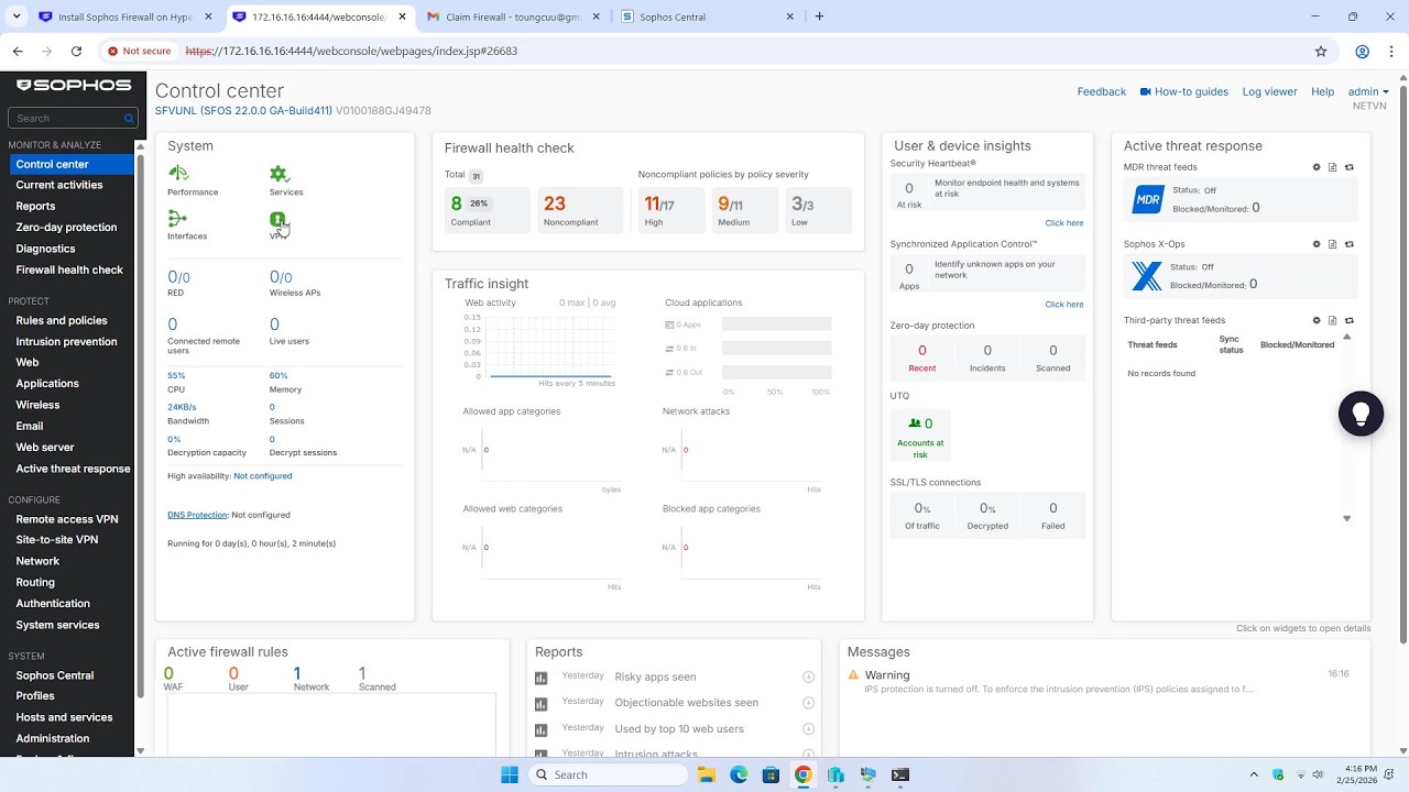 Create Sophos Firewall on Hyper-V