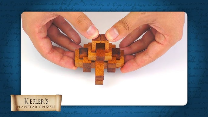 3D Wooden Burr Puzzle - Plum Blossom (aka Snowflake) - with commentary 