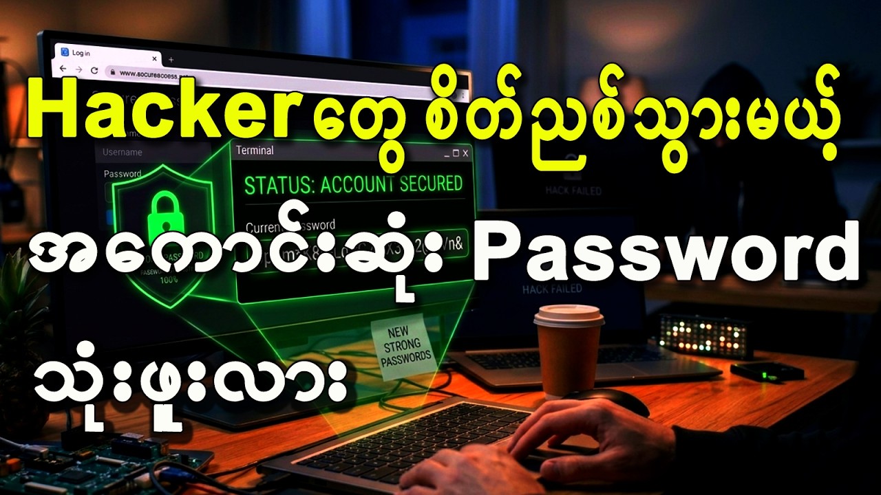 Hacker တွေ စိတ်ညစ်သွားမယ့် အကောင်းဆုံး password myanmar tutorial 2026 #MyanmarTech