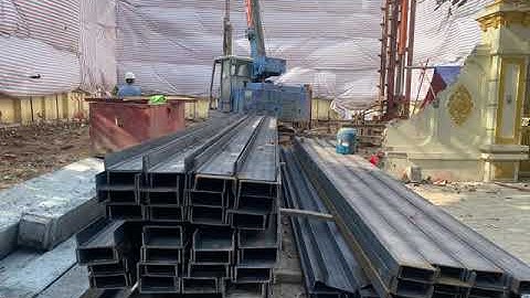 Chuẩn bị mặt bằng để ép cừ thép u200, c200 như thế nào?