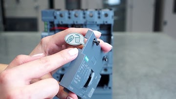 3VA molded case circuit breaker - Mounting of the side mounted residual current device on the 3VA1