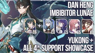 Dan Heng Imbibitor Lunae Teams ~ Showcase: Yukong + ALL 4* support [Honkai: Star Rail (1.5.1)]